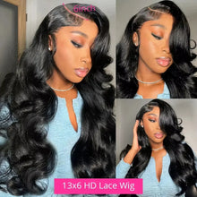 30 32 Inch Body Wave Human Hair Wigs 300% 13x6 HD Lace Front Human Hair Wig For Woman 5x5 Gluless Lace Closure Wig Preplucked