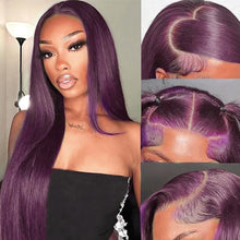 30 Inch Long Straight Synthetic Lace Front Wig Wear To Go Glueless Wig Dark Burgundy 13X4 Synthetic Lace Front Wigs for Women