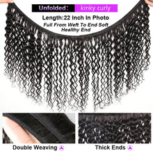 Brazillian Kinky Curly Hair Bundles With Closure Remy Human Hair Weave 3 Bundles with Closure Human Hair Extension capelli umani