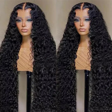 250Density Put on and Go Deep Wave Glueless Wig Human Hair For Women 5X5 13x6 HD Frontal Curly Lace Front Wigs On Clearance Sale