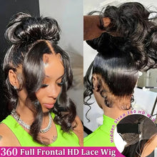 360 Full Lace Wig Body Wave Human Hair Wigs 100% Pre Plucked Hd Brazilian Lace Frontal Wigs Invisible Strap 250 Density 40 Inch