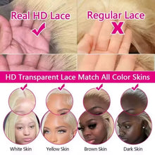 200 Density HD Lace Frontal Wig 613 Blonde 13x6 Body Wave Lace Front Wig Preplucked Brazilian Lace Front Human Hair Wigs 46 Inch