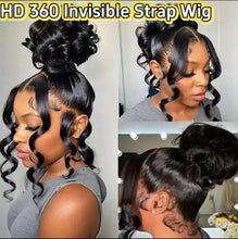 360 Full Lace Wig Body Wave Human Hair Wigs 100% Pre Plucked Hd Brazilian Lace Frontal Wigs Invisible Strap 250 Density 40 Inch