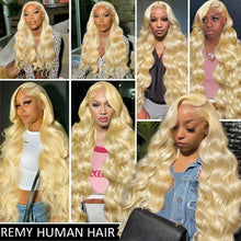 200 Density HD Lace Frontal Wig 613 Blonde 13x6 Body Wave Lace Front Wig Preplucked Brazilian Lace Front Human Hair Wigs 46 Inch