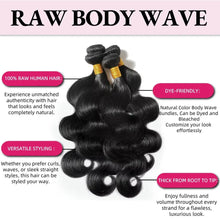 15A Human Hair Bundles 34 36 38 40Inch Body Wave 100% Unprocessed Hair 4 Bundles Extensions Quick Weave Human Hair Natural Black