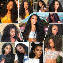 Brazillian Kinky Curly Hair Bundles With Closure Remy Human Hair Weave 3 Bundles with Closure Human Hair Extension capelli umani