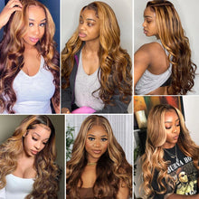 Highlight Wig Human Hair 13x4 Colored Honey Blonde Lace Front Human Hair Wigs For Women Ombre Body Wave 13x6 Hd Lace Frontal Wig
